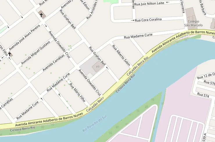 Mapa da região da Av. Alm. Adalberto de Barros Nunes, 1.000, Vila Mury, Volta Redonda